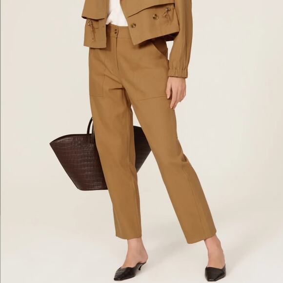 Thakoon Straight Tan Cargo pants 4 - Picture 1 of 9